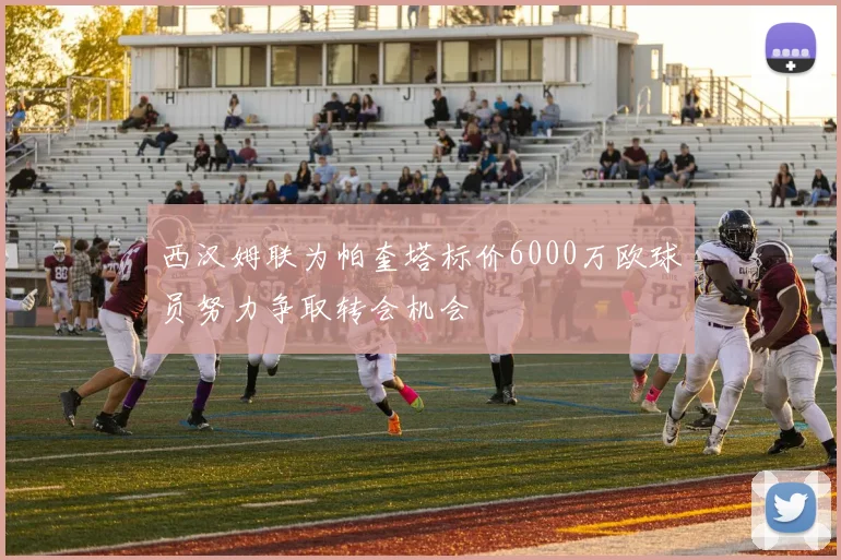 西汉姆联为帕奎塔标价6000万欧球员努力争取转会机会